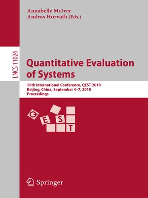 cover image of Quantitative Evaluation of Systems